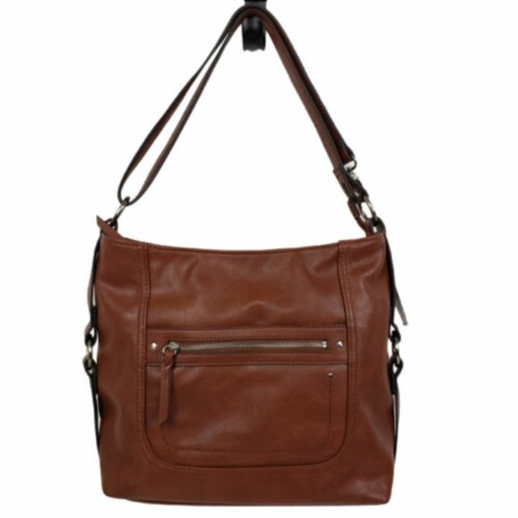 INC International Concepts Riverton Hobo Bag Brown Purse - Picture 1 of 12